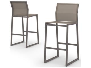 MamaGreen Allux Aluminum Sling Outdoor Patio Bar Stool