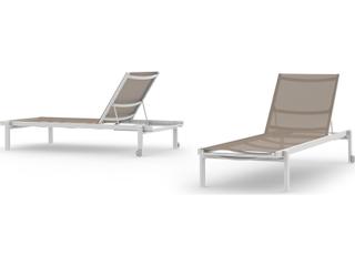 MamaGreen Allux Aluminum Sling Stackable Outdoor Chaise Lounge