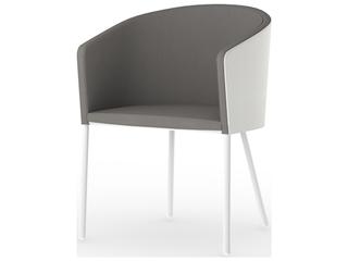 Zupy Aluminum Cushion Outdoor Dining Chair