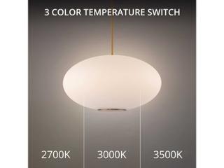Modern Forms Illusion 1-Light Aged Brass Glass LED Globe Pendant