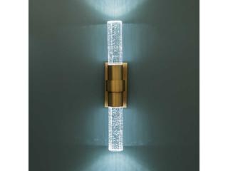 Modern Forms Ceres 1-Light Aged Brass Crystal LED Wall Sconce