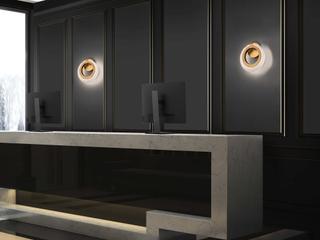 Modern Forms Serenity 1-Light Aged Brass Glass LED Wall Sconce