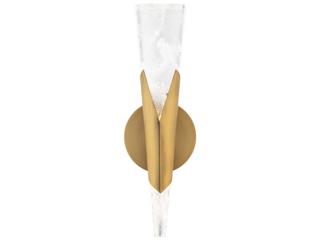 Modern Forms Kilt 1-Light Aged Brass Wall Sconce