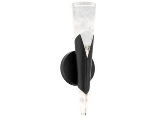 Kilt 1-Light Black Wall Sconce