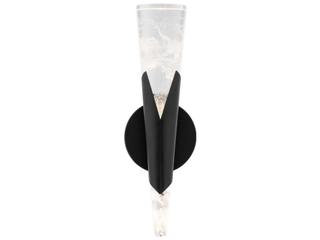 Modern Forms Kilt 1-Light Black Wall Sconce