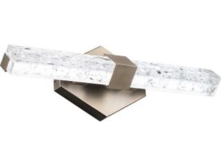 Modern Forms Regal 1-Light Brushed Nickel Crystal LED Vanity Light