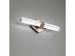 Modern Forms Regal 1-Light Brushed Nickel Crystal LED Vanity Light