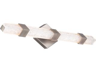 Modern Forms Regal 1-Light Brushed Nickel Crystal LED Vanity Light