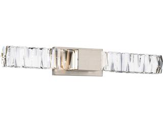 Modern Forms Juliet 2-Light Brushed Nickel Crystal LED Vanity Light