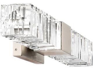 Modern Forms Juliet 2-Light Brushed Nickel Crystal LED Vanity Light