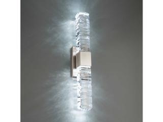 Modern Forms Juliet 2-Light Brushed Nickel Crystal LED Vanity Light