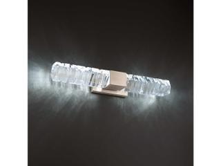 Modern Forms Juliet 2-Light Brushed Nickel Crystal LED Vanity Light
