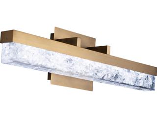 Modern Forms Minx 1-Light Aged Brass LED Vanity Light