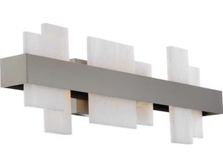 Modern Forms Acropolis 1-Light Brushed Nickel LED Vanity Light