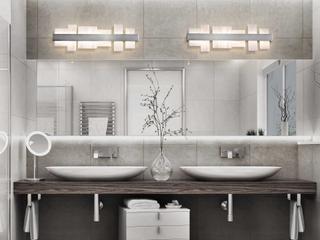 Modern Forms Acropolis 1-Light Brushed Nickel LED Vanity Light