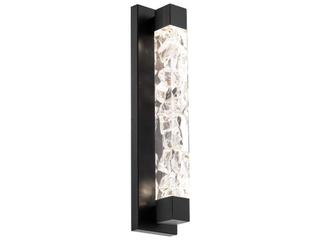 Modern Forms Terra 1-Light Black Crystal LED Vanity Light