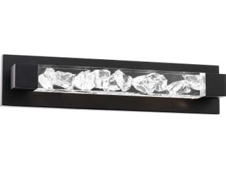 Modern Forms Terra 1-Light Black Crystal LED Vanity Light