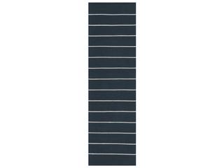 River Striped Runner Area Rug 2'3" x 8'0" Slate