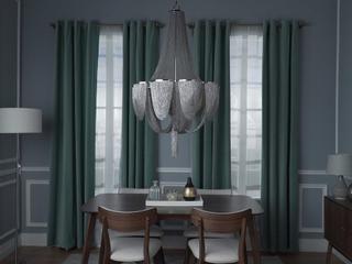 Maxim Lighting Chantilly 1-Light Polished Nickel Empire Chandelier
