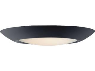 Diverse 6-Inch LED Flush Mount in Black