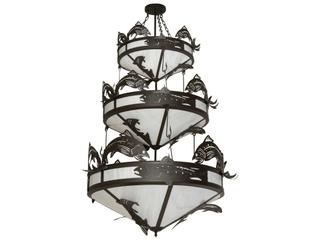 Meyda Catch Of The Day 18-Light8-Light Black Tiered Chandelier