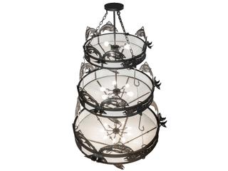 Meyda Catch Of The Day 18-Light8-Light Black Tiered Chandelier