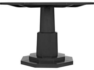Noir Hexagon Wood Pale Dining Table