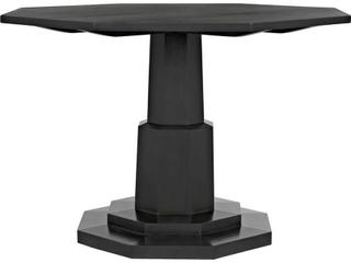 Noir Hexagon Wood Pale Dining Table