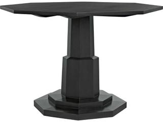 Noir Hexagon Wood Pale Dining Table