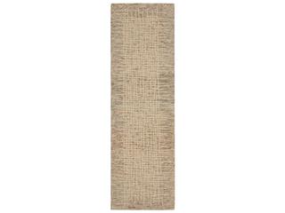Colorado Bordered Runner Area Rug in Beige Multicolor