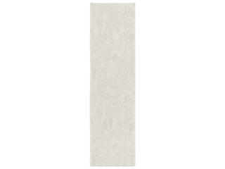 Desire Abstract Ivory Power-Loomed Runner Area Rug with High-Low Pile