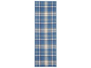 Grafix Geometric Runner Area Rug in Blue