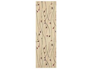 Grafix Floral Cream Runner Area Rug