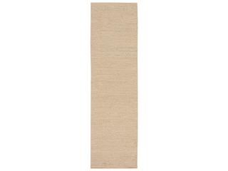 Natural Jute Runner Rug Bleached Hand Woven