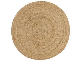 Natural Jute Round Area Rug Handmade Natural Fiber