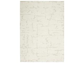 Calvin Klein Sculptural SCL01 Ivory Hand Tufted Wool Area Rug