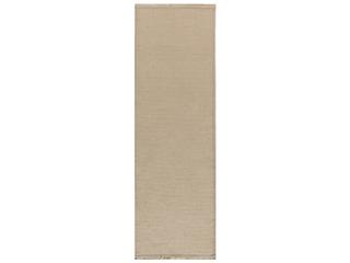 Washable Jute Runner Area Rug in Natural with Non-Slip Backing