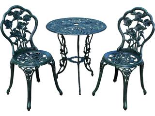 Oakland Living Rose Cast Aluminum 3 Pc. Bistro set