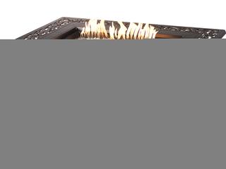 Oakland Living Aluminum 48'' Rectangular Antique Copper Fire Pit Table Set