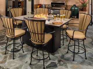 OW Lee Monterra Wrought Iron Dining Set