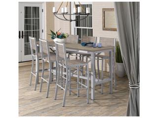 Oxford Garden Travira Aluminum Flint 7 Piece Bar Set with Bellows Sling