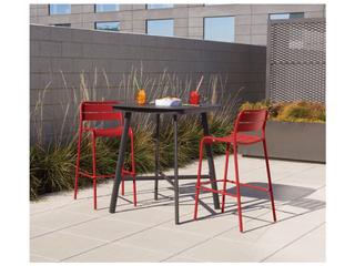 Oxford Garden Kapri Aluminum Carbon/Venetian 3 Piece Bar Set