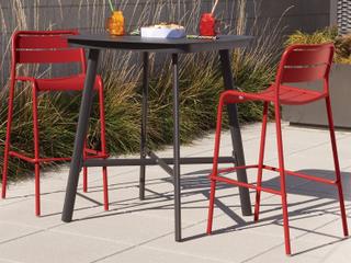 Oxford Garden Kapri Aluminum Carbon/Venetian 3 Piece Bar Set