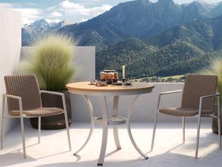 Oxford Garden Orso Wicker Sand 3 Piece Bistro Set