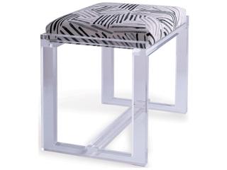 Port 68 Glencoe Lucite Bench - Glacometti Kit/19"H X 18"W X 16"D
