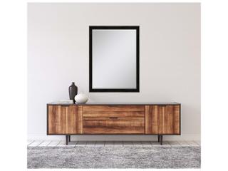 Paragon 535 Mirror Group Black Metallic Silvered Wall Rectangular Mirror