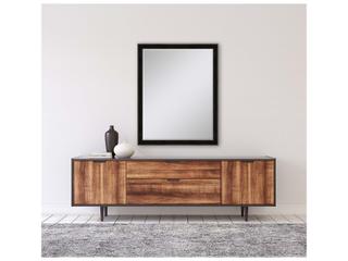 Paragon 535 Mirror Group Black Metallic Silvered Wall Rectangular Mirror
