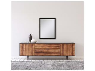 Paragon 535 Mirror Group Black Metallic Silvered Wall Rectangular Mirror
