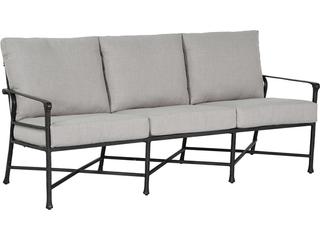 Castelle Marquis Deep Seating Aluminum Outdoor Patio Sofa