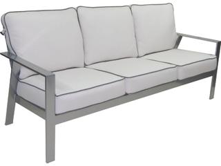 Castelle Trento Deep Seating Cushion Cast Aluminum Outdoor Sofa